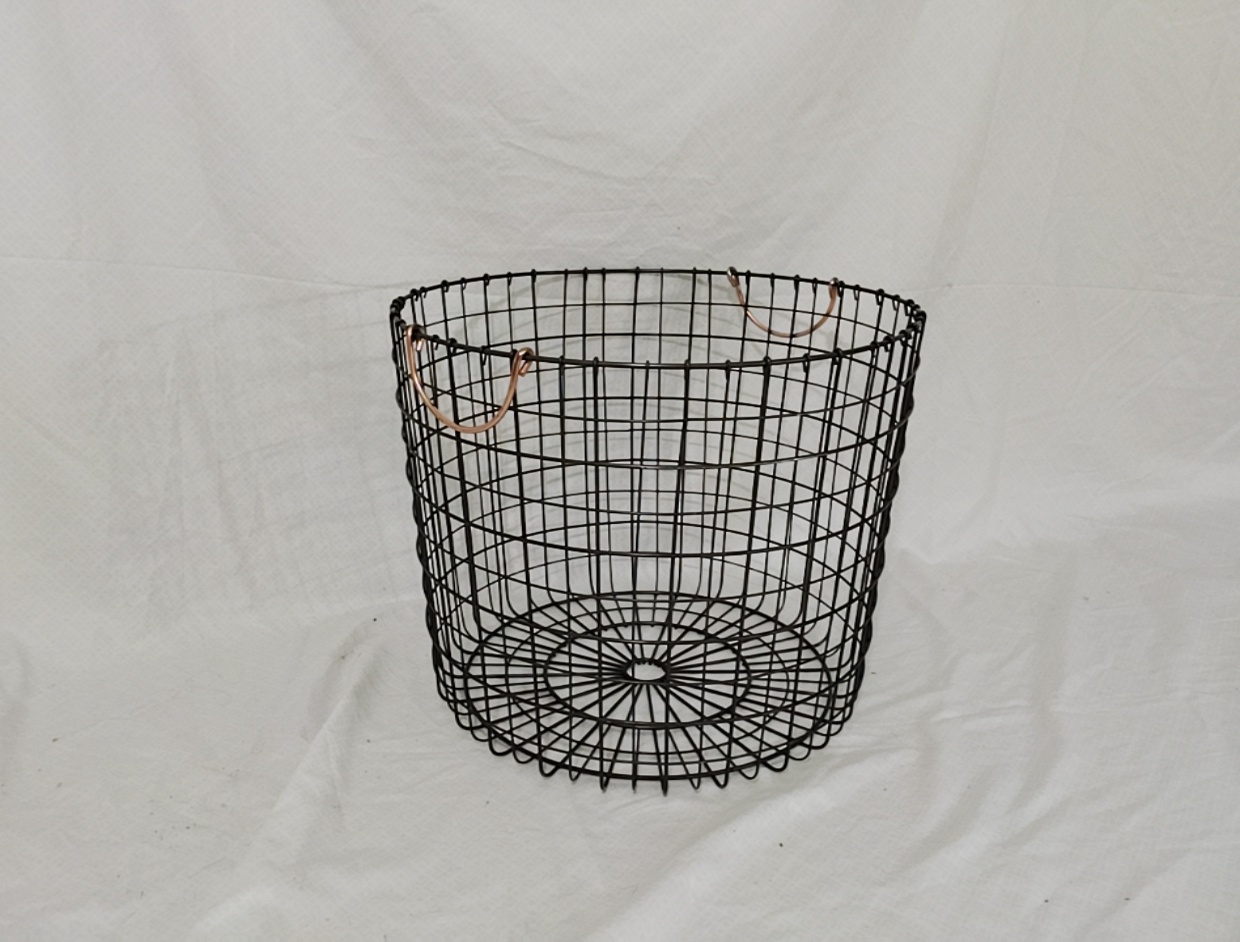 Basket Metal w/ Brass Handles