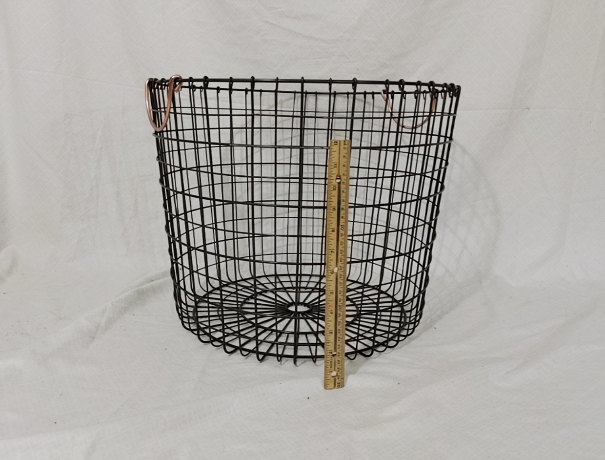 Basket Metal w/ Brass Handles