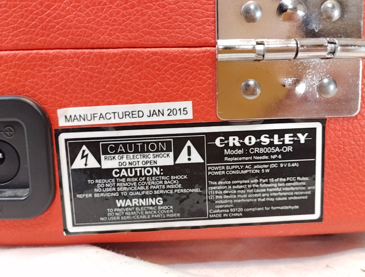 Crosley CR8005A-OR Turntable (Salmon)