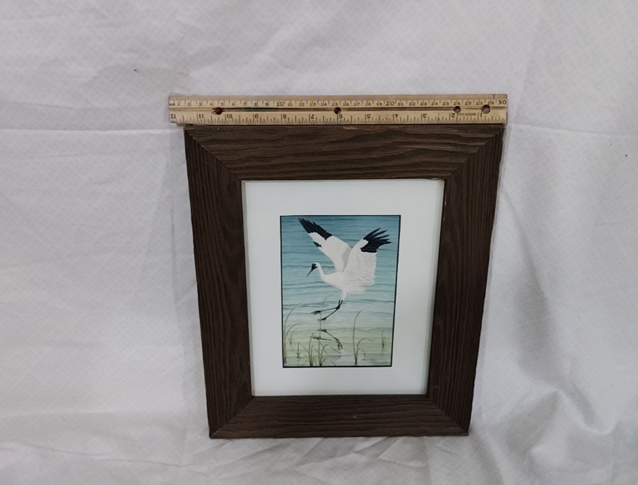 Heron Art Framed
