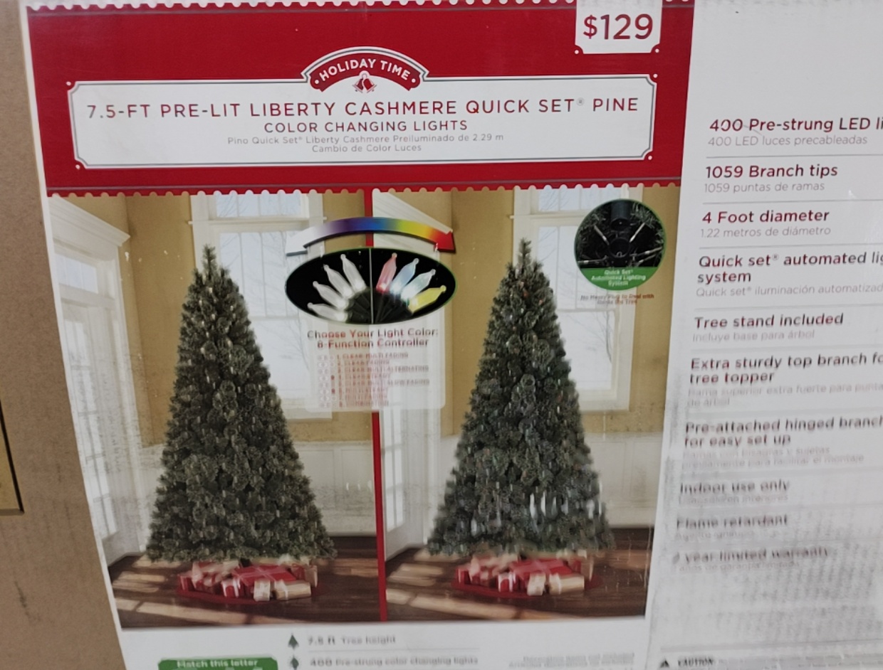 Holiday Time 7.5ft Christmas Tree