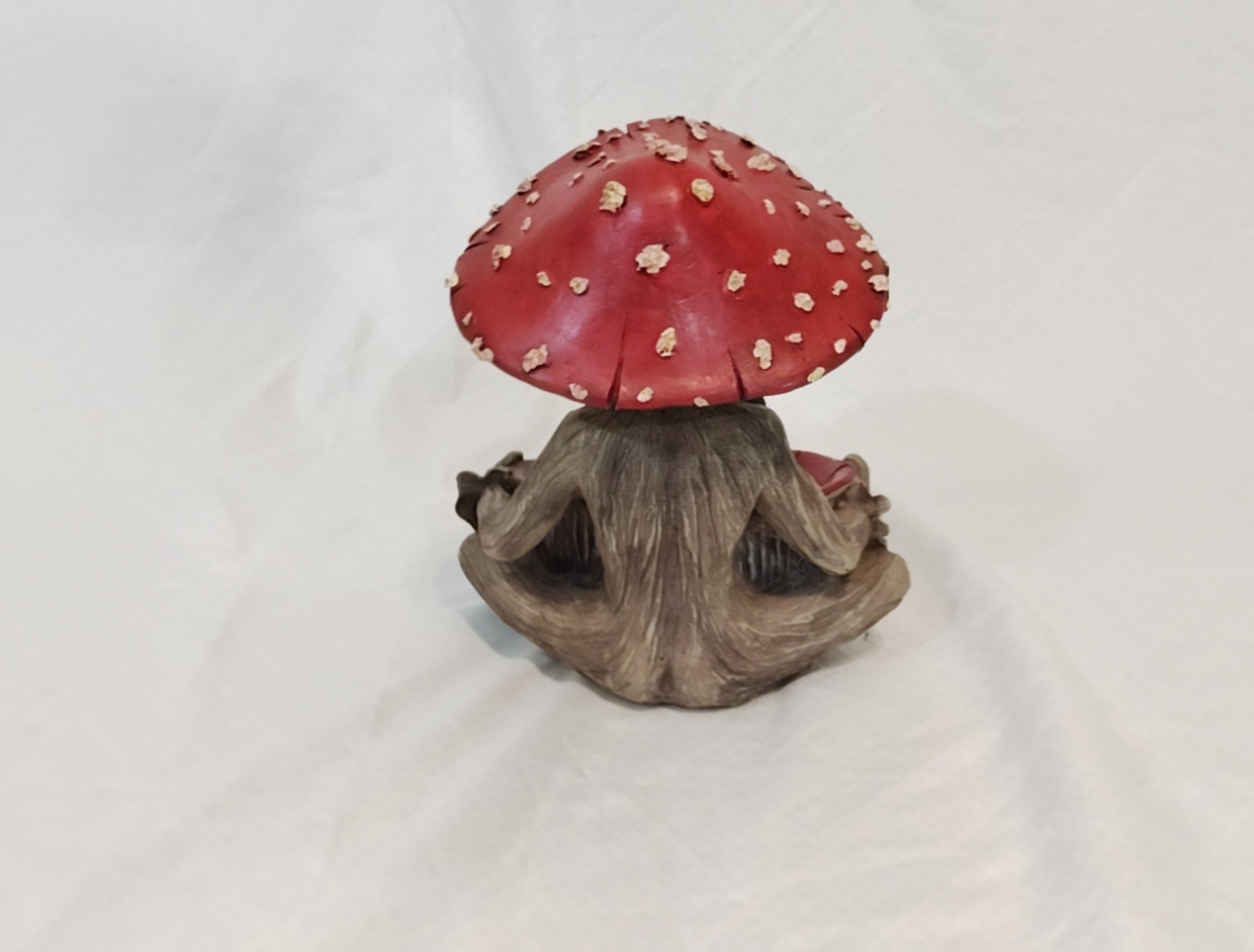 Mushroom Man Dish Statue