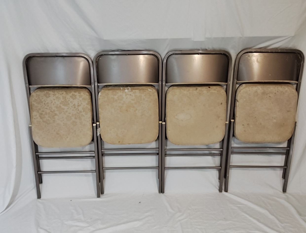 Set of 4 Samsonite Vintage Metal Chairs