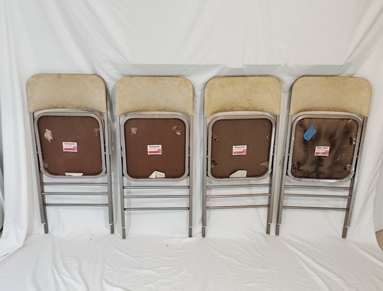 Set of 4 Samsonite Vintage Metal Chairs