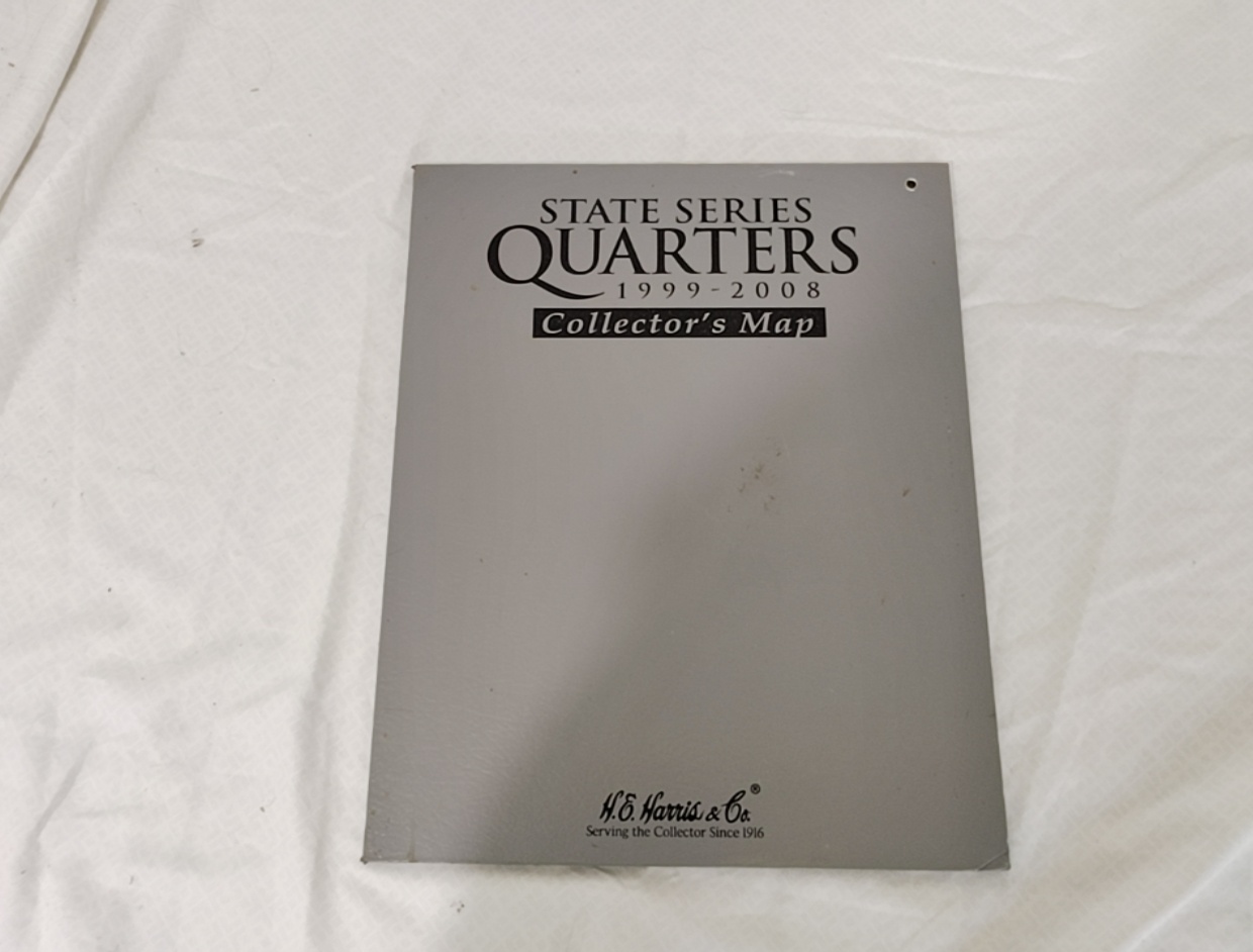State Quarter Collection Map 1999-2008 H.E. Harris & Co.